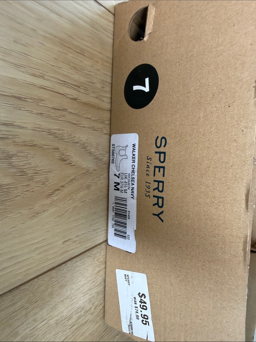 NWT Sperry women’s Navy Chelsea Waterproof Rain Boots - Picture 7 of 7